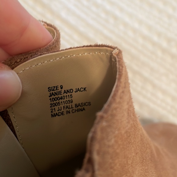 Janie jack brown suede boots booties 9 - Picture 5 of 5